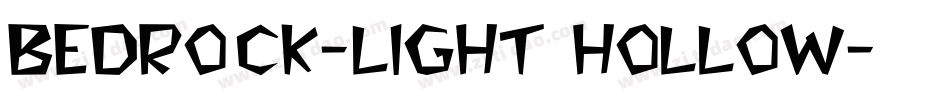Bedrock-Light Hollow字体转换